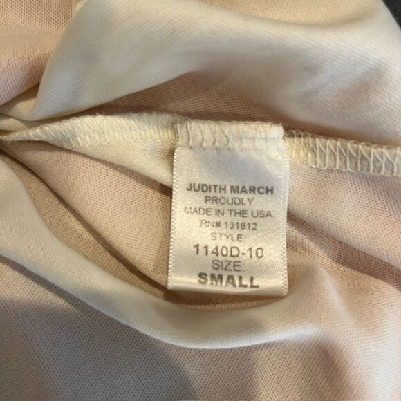 Judith March Women's Dress Orange Gauzy Snakeskin Print White Lined Size Small - Picture 6 of 10